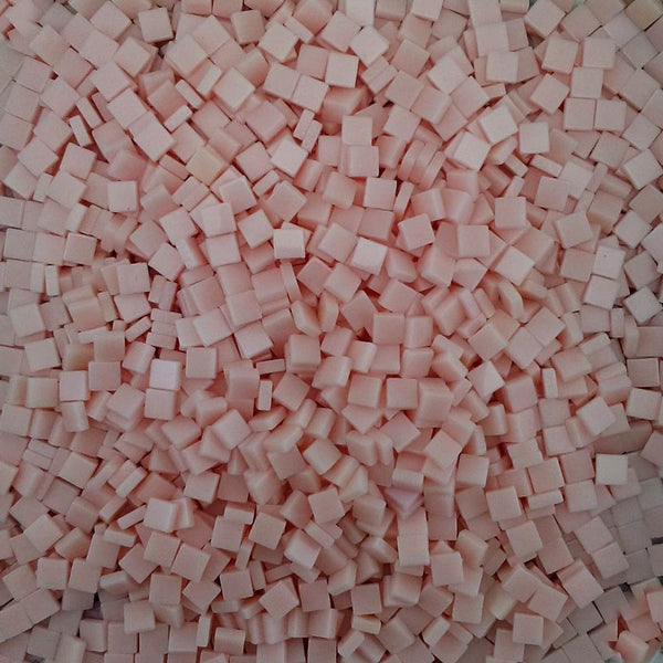Resin mosaic tiles, 5x5 mm, Opaque 204 Baby Pink