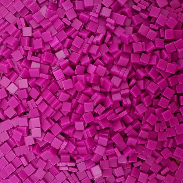 Resin mosaic tiles, 5x5 mm, Opaque 262 Phlox Pink