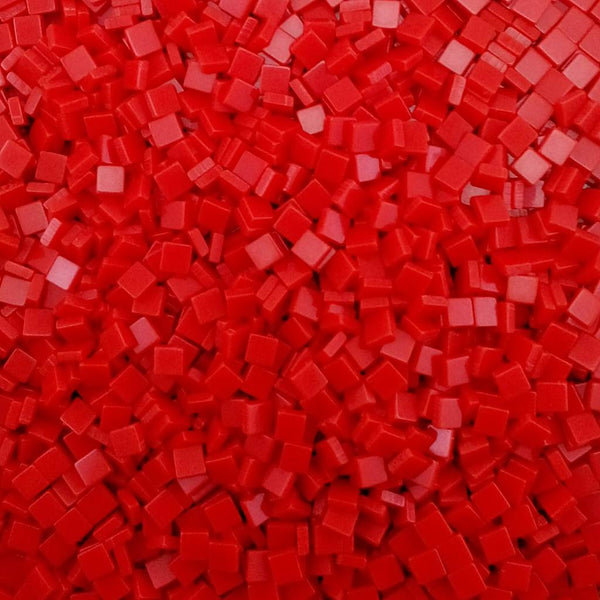 Resin mosaic tiles, 5x5 mm, Opaque 359 Tiger Lily