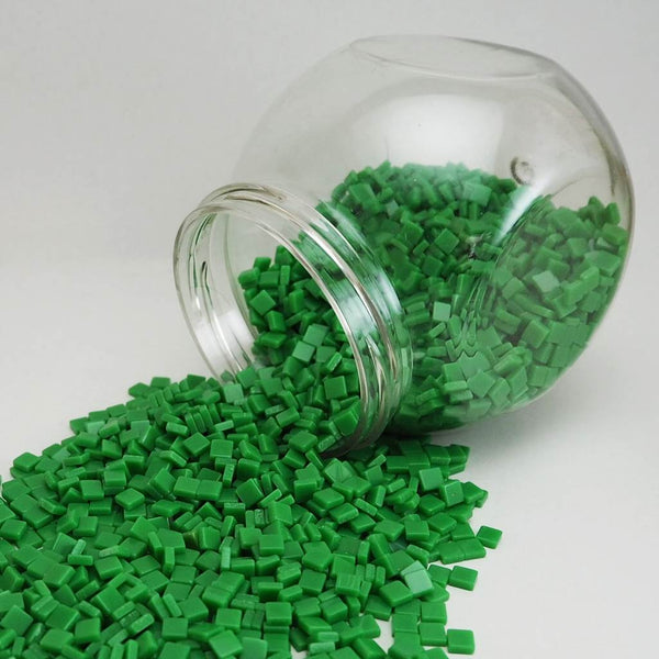 Resin mosaic tiles, 5x5 mm, Opaque 446 Peppermint