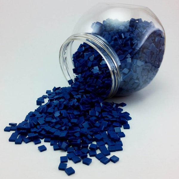 Resin mosaic tiles, 5x5 mm, Opaque 723 Ultra Marine