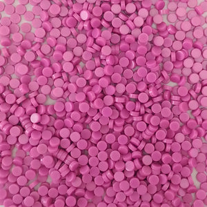 Resin mosaic tiles, Round 5 mm, Opaque Sacket Pink
