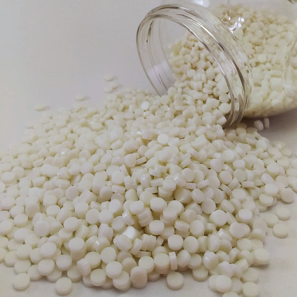 Resin mosaic tiles, Round 5 mm, Opaque White