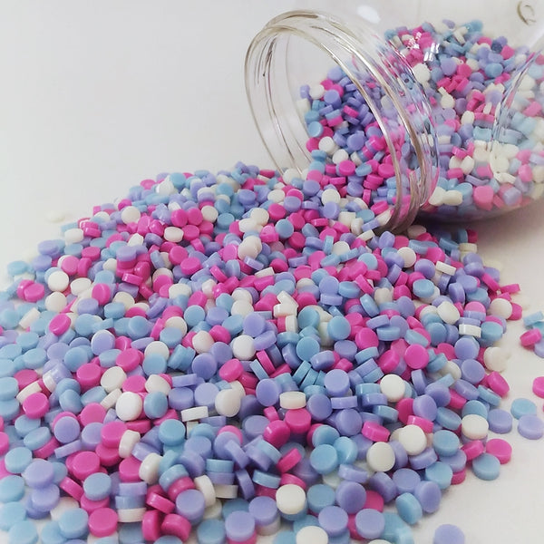 Resin mosaic tiles, Round 5 mm, Opaque colour mixes