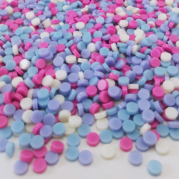 Resin mosaic tiles, Round 5 mm, Opaque colour mixes