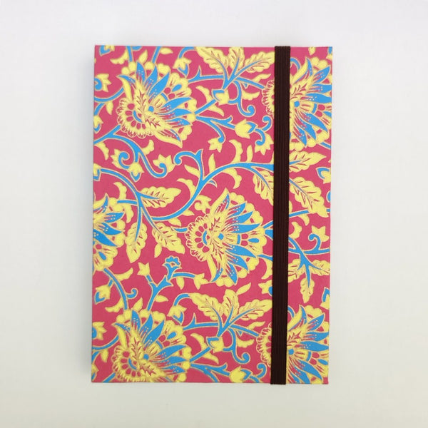 Handmade Kettle stitch binding - A5 book journal / Mystic Flowers