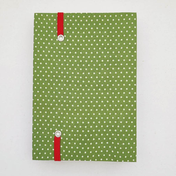 Handmade Coptic stitch binding - A6 book journal / Whimsical Pears