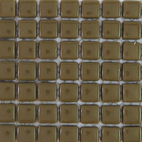 Porcelain mosaic tiles, 12mm, Olive