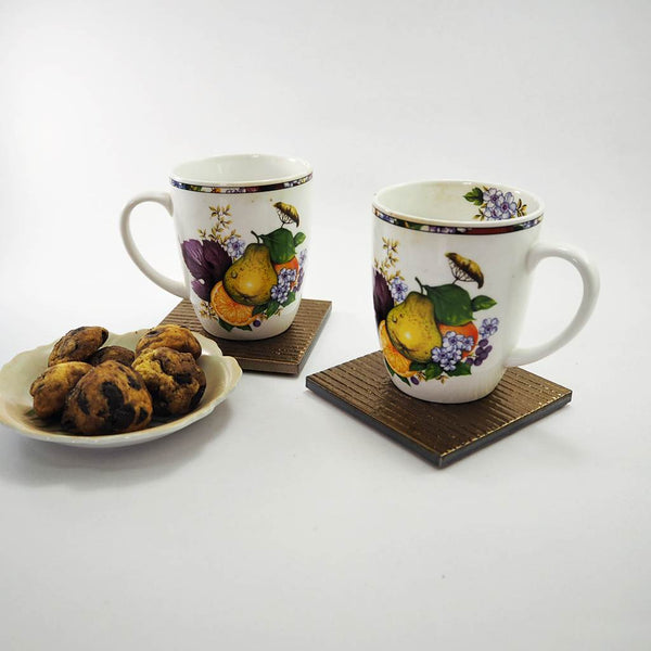 Mosaic porcelain coaster - Copper