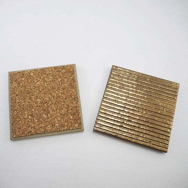 Mosaic porcelain coaster - Copper