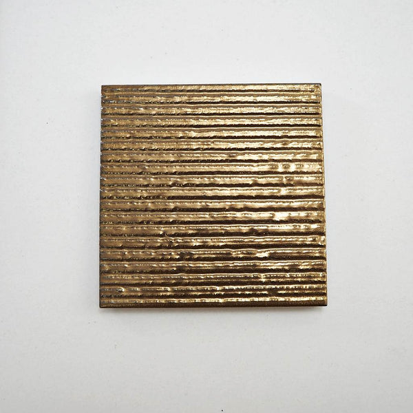 Mosaic porcelain coaster - Copper