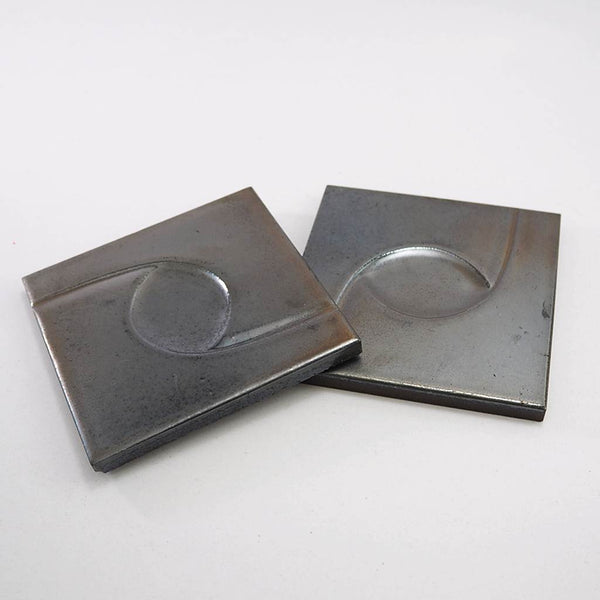 Mosaic porcelain coaster -Wren