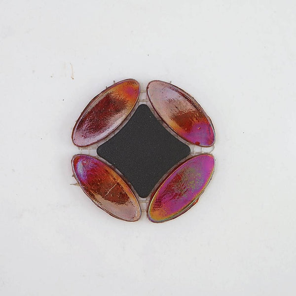 Decorative Porcelain glazed + Iridescent glass mosaic tiles