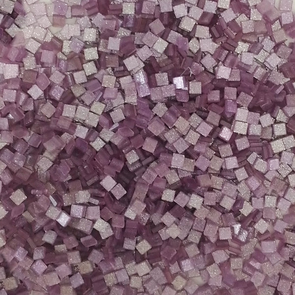 Resin mosaic tiles, 5x5 mm, Sparkle 660 Lupine