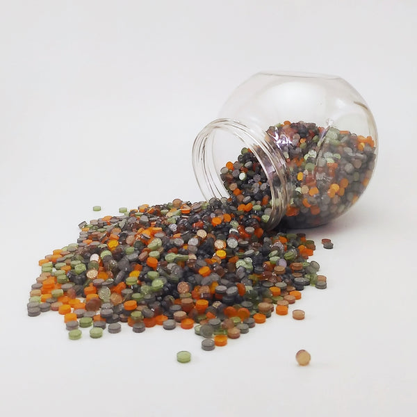 Resin mosaic tiles, Round 5 mm, Sparkle Mystic mixes