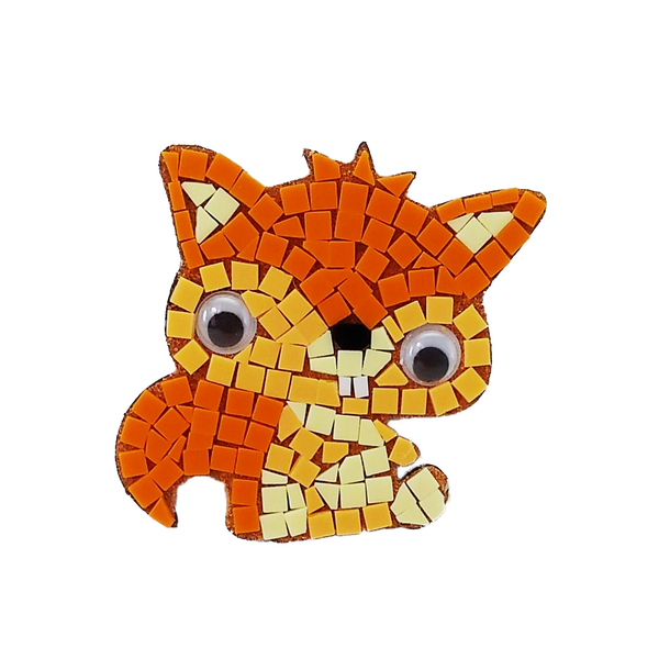 Mosaic magnet kit, Squirrel Orange