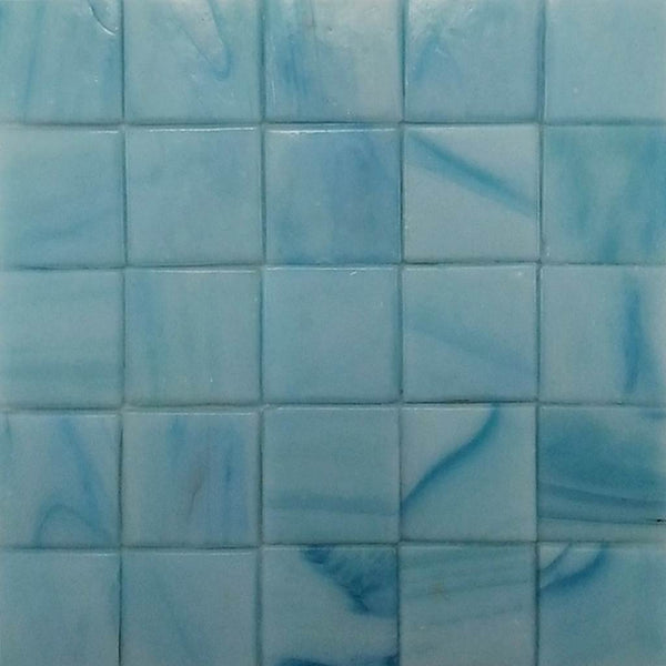 Vitreous glass mosaic tiles, 20x20 mm, Blue Macauba 01