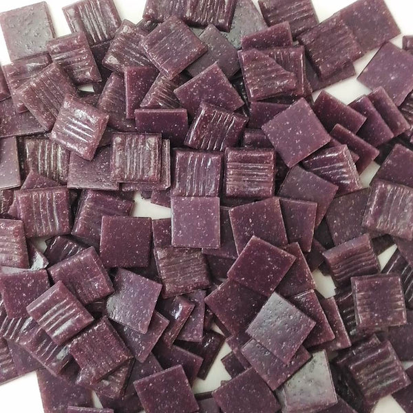 Vitreous glass mosaic tiles, 20x20 mm, Opaque Amethyst