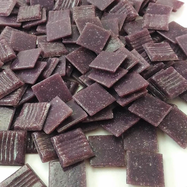 Vitreous glass mosaic tiles, 20x20 mm, Opaque Amethyst