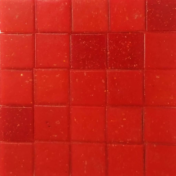 Vitreous glass mosaic tiles, 20x20 mm, Opaque Crimson