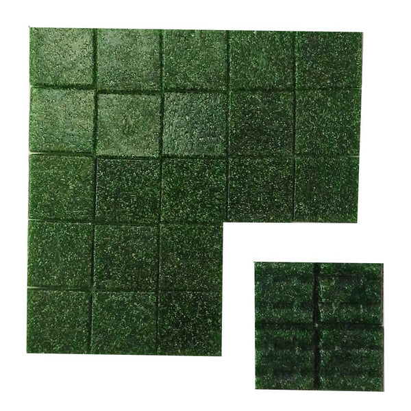 Vitreous glass mosaic tiles, 25x25 mm, Opaque Jade green