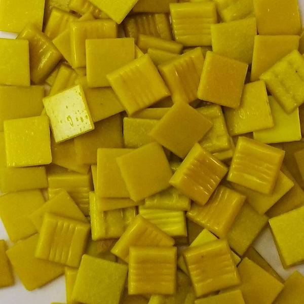 Vitreous glass mosaic tiles, 20x20 mm, Opaque Marigold