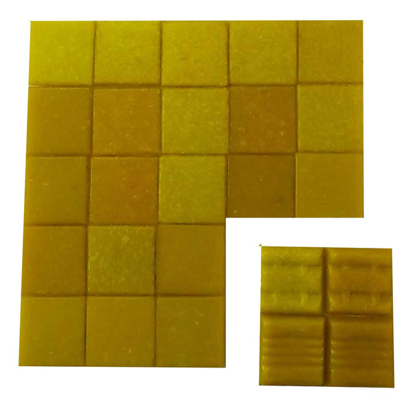 Vitreous glass mosaic tiles, 20x20 mm, Opaque Marigold