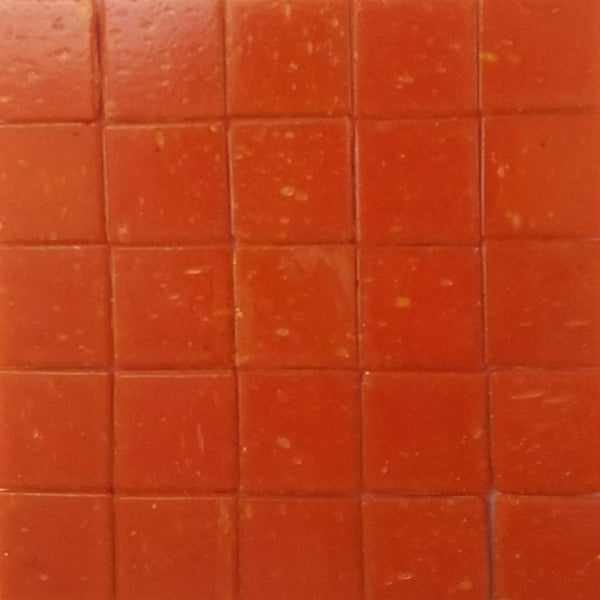 Vitreous glass mosaic tiles, 20x20 mm, Opaque Orange