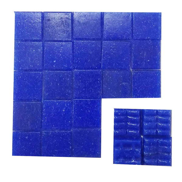 Vitreous glass mosaic tiles, 20x20 mm, Opaque Navy blue