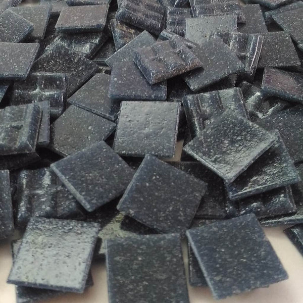 Vitreous glass mosaic tiles, 20x20 mm, Opaque Smoke pearl