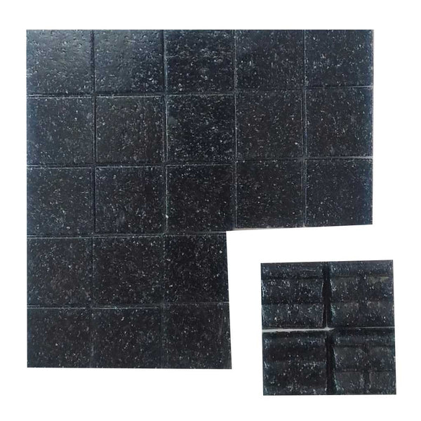 Vitreous glass mosaic tiles, 20x20 mm, Opaque Smoke pearl