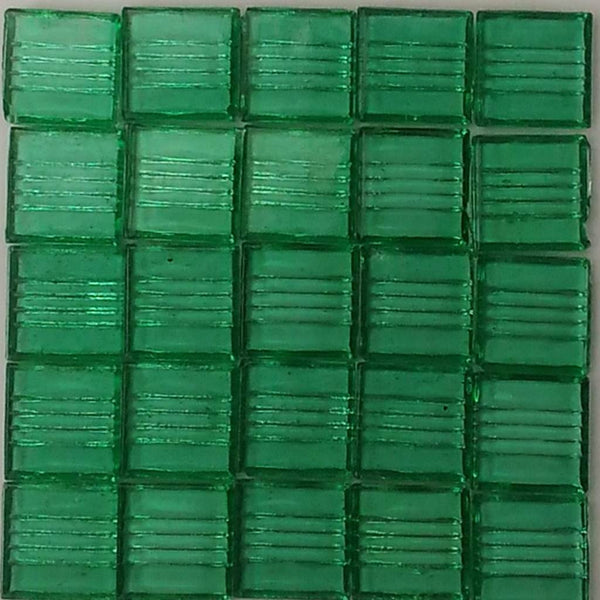 Vitreous glass mosaic tiles, 20x20 mm, Transparent Mint