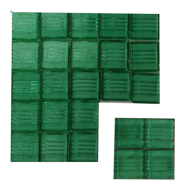 Vitreous glass mosaic tiles, 20x20 mm, Transparent Mint
