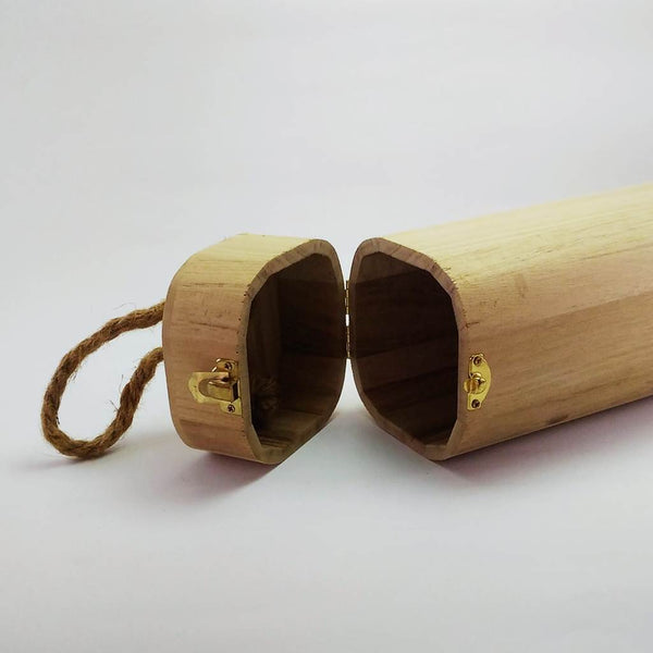 Unfinished natural wood, Wine box