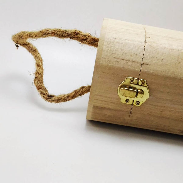 Unfinished natural wood, Wine box