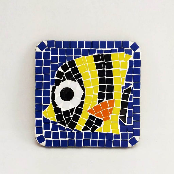 Mosaic Coaster or Magnet Kit, Zebra angelfish