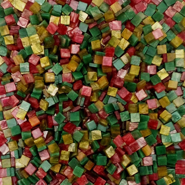 Resin mosaic tiles, 5x5 mm, Marble garden mixes