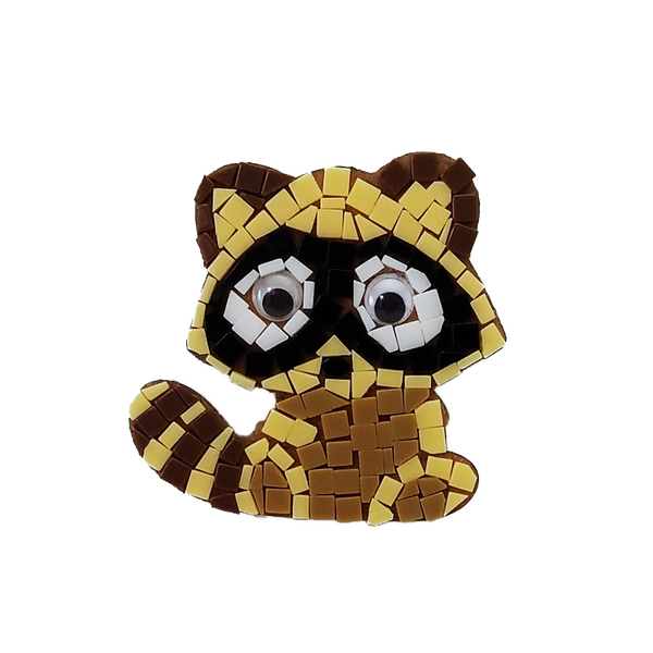 Mosaic magnet kit, Racoon