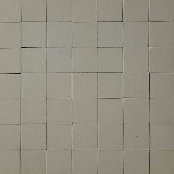 Ceramic mosaic tiles, 17x17 mm, Matt Off White