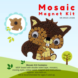 Mosaic magnet kit, Squirrel Brown