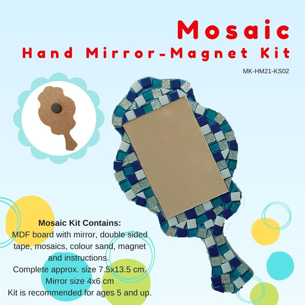 Mosaic Hand Mirror with magnet Kit
