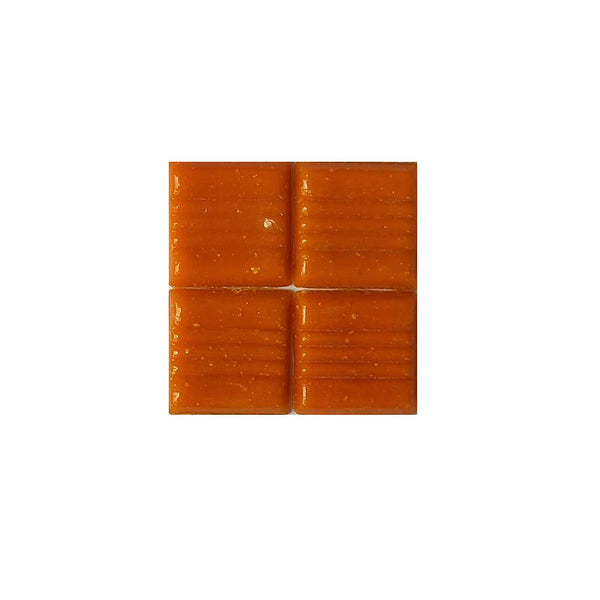Vitreous glass mosaic tiles, 20x20 mm, Opaque Flame Orange
