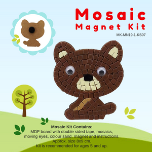 Mosaic magnet kit, Bear
