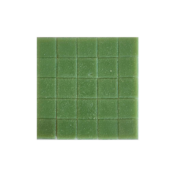 Vitreous glass mosaic tiles, 20x20 mm, Opaque Moss green