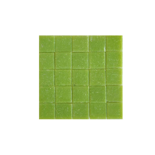 Vitreous glass mosaic tiles, 20x20 mm, Opaque Lime Green