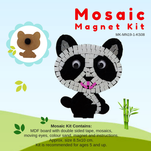 Mosaic magnet kit, Panda