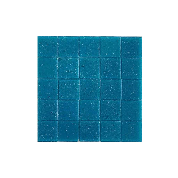 Vitreous glass mosaic tiles, 20x20 mm, Opaque Malibu Blue