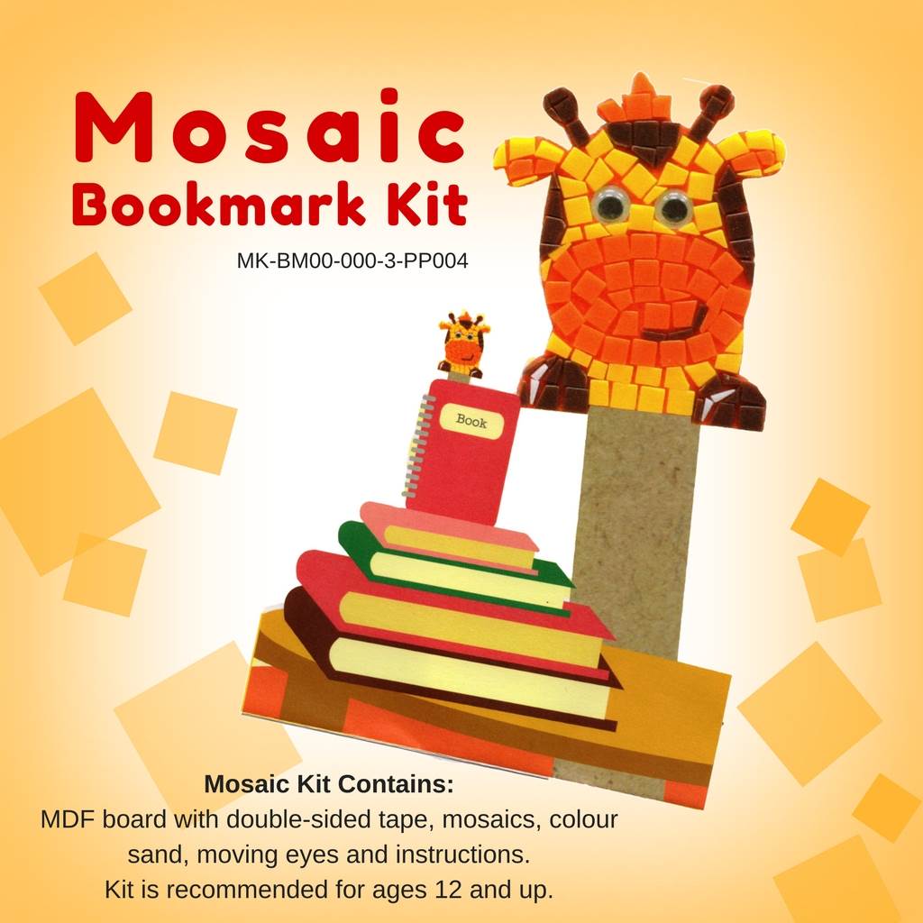 Mosaic bookmark kit, Giraffe