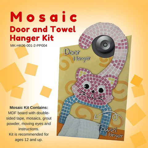 Mosaic door and towel hanger kit, Cat