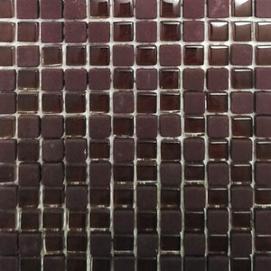 Glass mosaic tiles, 10x10 mm, Chocolate
